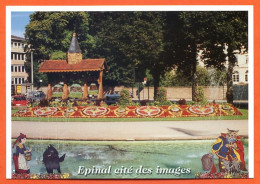 88 EPINAL Cité Des Images Le Cours Le Jardin Musical Fleurs Carte Vierge TBE - Epinal