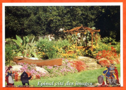 88 EPINAL Cité Des Images Le Cours La Gloriette Décor Floral Fleurs Chat Botté Carte Vierge TBE - Epinal