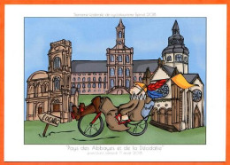 88 EPINAL 2018 Semaine Fédérale De Cyclotourisme 8/8  Abbayes Deodatie Illustrateur Sport Vélo Cyclisme Vosges  - Radsport