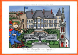 88 EPINAL 2018 Semaine Fédérale De Cyclotourisme 3/8  Moselle Au Saintois Illustrateur Sport Vélo Cyclisme Vosges  - Radsport