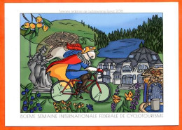88 EPINAL 2018 Semaine Fédérale De Cyclotourisme 1/8 Illustrateur Sport Vélo Cyclisme Vosges  - Radsport