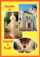 88 DOMREMY LA PUCELLE  Souvenir De Multivues  Jeanne D Arc Carte Vierge TBE - Domremy La Pucelle