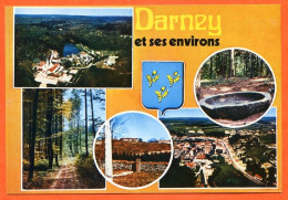 88 DARNEY Et Ses Environs Multivues Blason Vioménil Void D Escles CIM 7519 Carte Vierge TBE - Darney