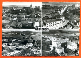 88 CHATENOIS Multivues Vue Générale Aerienne , Ecole Des Filles , Place Du Monument , Eglise LAPIE Carte Vierge TBE - Chatenois