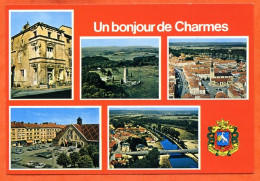 88 CHARMES Multivues Blason Bonjour De CIM Carte Vierge TBE - Charmes