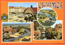 88 CHARMES Multivues Blason Camping Canal Hotel Ville CIM By Spadem Carte Vierge TBE - Charmes