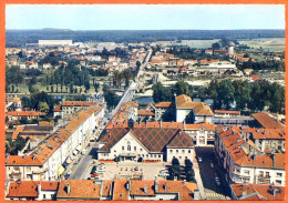 88 CHARMES  Vue Générale Aérienne  Ville Hotel De Ville Dentelée TBE - Charmes