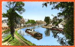 88 CHARMES Le Canal Péniche CIM Carte Vierge TBE - Charmes