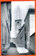 88 BAINS LES BAINS Les Escaliers De L Eglise Dentelée Carte Vierge TBE - Bains Les Bains