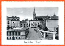 88 BAINS LES BAINS Rue Hotel De Ville Bain Romain  CIM Dentelée Carte Vierge TBE - Bains Les Bains