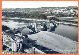 84 AVIGNON Le Pont St Bénezet Et La Tour Philippe Le Bel Carte Vierge TBE - Avignon