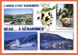 88 GERARDMER Multivues Hiver Vache Mauselaine Lac Foret Carte Vierge TBE - Gerardmer