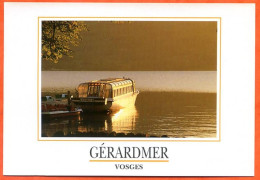 88 GERARDMER Crépuscule Lac Bateau Carte Vierge TBE - Gerardmer