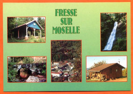 88 FRESSE SUR MOSELLE Multivues Refuge , Centre , Longeligoutte , Chalet Chasseurs Pic Des Corbeaux Carte Vierge TBE - Fresse Sur Moselle