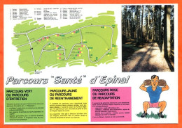 88 EPINAL Parcours Santé Sport Carte Vierge TBE - Epinal