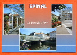 88 EPINAL Multivues  Le Pont Du 170 Eme Carte Vierge TBE - Epinal