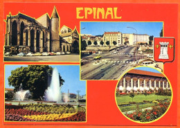 88 EPINAL Multivues Blason Basilique , Pont Clemenceau , Roseraie , Cours - Epinal