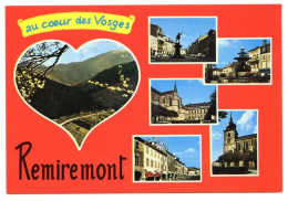 88 REMIREMONT  Multivues Au Coeur Des Vosges Carte Vierge TBE - Remiremont