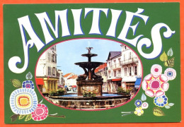 88 REMIREMONT  Fontaine Des Dauphins Amitiés Fleurs  CIM By Spadem Carte Vierge TBE - Remiremont