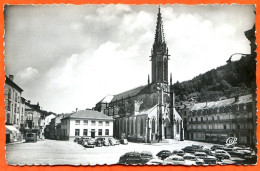 88 PLOMBIERES LES BAINS Place De Eglise Voitures Carte Vierge TBE - Plombieres Les Bains