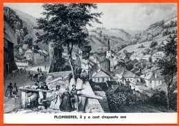 88 PLOMBIERES LES BAINS Il Y A Cinquante Ans Lithographie Ancienne CIM TBE - Plombieres Les Bains