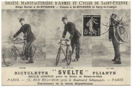 BICYCLETTE. Bicyclette "Svelte" Pliante. (REPRODUCTION). - Sonstige & Ohne Zuordnung