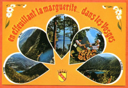 88 LES VOSGES TOURISTIQUES Multivues En Effeuillant La Marguerite Lacs Forets Fleurs CIM  Vierge TBE - Other & Unclassified