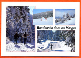 88 Les Vosges Sous La Neige  Randonnée Dans Les Vosges Ski De Fond Multivues Carte Vierge TBE - Other & Unclassified