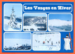88 LES VOSGES EN HIVER Multivues Ski Hohneck Schlucht CIM Carte Vierge TBE - Other & Unclassified
