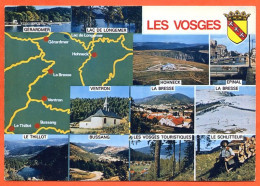 88 LES VOSGES  Multivues Blason Ventron Thillot La Bresse Bussang Hohneck Schlitteur CIM Carte Vierge TBE - Other & Unclassified