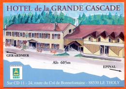 88 LE THOLY Tendon Hotel De La Grande Cascade Dessin Illustrateur Carte Vierge TBE - Other & Unclassified