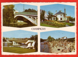 94 CHAMPIGNY SUR MARNE Multivues Dentelée Raymon Carte Vierge TBE - Champigny Sur Marne