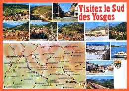 88 VOSGES TOURISTIQUES Multivues Visitez Sud Rupt Ventron Remiremont La Bresse Thillot  CIM Carte Vierge TBE - Other & Unclassified