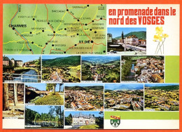 88 VOSGES TOURISTIQUES Multivues Promenade Nord Bruyeres Raon Senones Denipaire Rambervillers Moyenmoutier Carte Vierge - Other & Unclassified