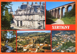 88 XERTIGNY Multivues Chateau Viaduc Cascade  CIM Carte Vierge TBE - Xertigny