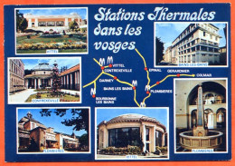 88 Stations Thermales Dans Les Vosges Multivues Vittel Bains Plombieres Contrexeville CIM Carte Vierge TBE - Other & Unclassified