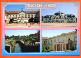 88 THAON LES VOSGES   Multivues Rotonde Ecluse Canal Mairie Foyer Mutilés Carte Vierge TBE - Thaon Les Vosges