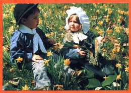 88 Souvenir Des Vosges Pays Des Jonquilles Enfant Costumes MAGE Carte Vierge TBE - Other & Unclassified