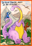 Humour Dinosaures 3 Dinosaure Illustrateur Carte Vierge TBE - Humor