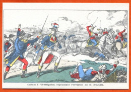 CP Carnot à Wattignies Invasion Flandre Histoire REVOLUTION FRANCAISE Image Epinal Carte Vierge TBE - History