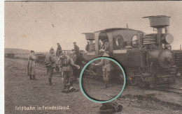 MIL3339  -  DEUTSCHLAND --  FELDBAHN IN FEINDESLAND  - ORIGI.  AUF. HOFFMAN  --  FELDPOST 24. RESERVE - DIVISION - 1915 - War 1914-18