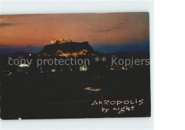 71835150 Athenes Athen Akropolis Bei Nacht Tempel Antike  - Grèce