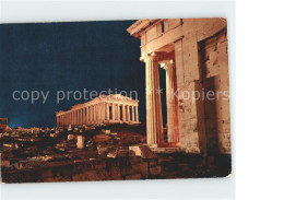 71835144 Athenes Athen Beleuchtete Akropolis Parthenon Und Propylae Tempel Antik - Greece