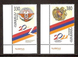 ARMENIA 2011●Flag●Coat Of Arms●20th Anniversary Of Independence /Mi 755-56 MNH - Armenien