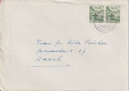 Brief  Serneus Dorf (Graubünden) - Basel        1949 - Briefe U. Dokumente