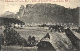 71834824 Klobenstein Ritten Bahnhof Mit Langkofel Und Schlern Dolomiten Renon Ri - Autres & Non Classés