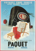 Publicité Sur CP - Cie Navigation Paquet Maroc - Sénégal (Jean Collin Vers 1930) - Publicité