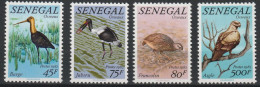 1982 Senegal Birds: Black-tailed Godwit, Saddle-billed Stork, Spurfowl, Tawny Eagle Set (** / MNH / UMM) - Autres & Non Classés