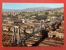 Cartolina - Genova - Il Viadotto Sul Polcevera - 1968 - Genova (Genua)
