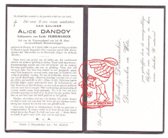DP Alice Dandoy ° Dworp 1880 † Beersel 1951 X Egide Debremaeker // Demesmaeker Wets - Images Religieuses